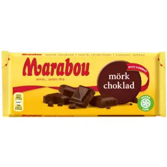 Marabou Chokladkaka Mörk Choklad 180g