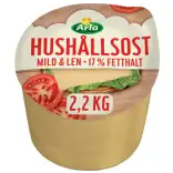 Arla Hushållsost mild 17% ca 2,2kg