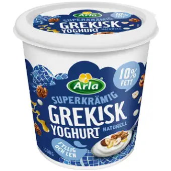 Arla Yoghurt Grekisk Naturell 10% 1000g