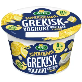 Arla Yoghurt Grekisk Citron 0,2% 200g