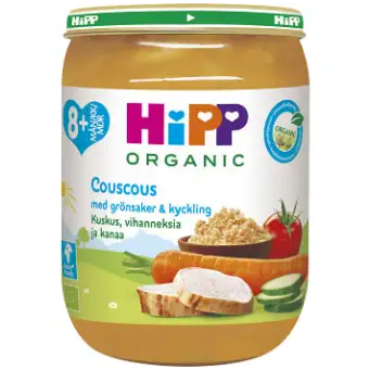 Hipp Couscous grönsaker & kyckling Från 8m Ekologisk
