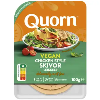 Quorn Pålägg Skivor Lätta & Välsmakande Vegan Glutenfri 100g