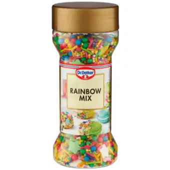 DR.OETKER Dekorationsströssel Rainbow mix 50g