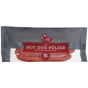 Gol Pölser Röd Hot Dog pölse