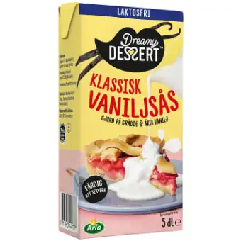 Dreamy Dessert Klassisk vaniljsås Laktosfri 500ml