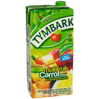TYMBARK Multifrukt & Morotdryck 2l