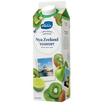 Valio Yoghurt Världens smaker Nya Zeeland Äpple Kiwi Lime 1000g