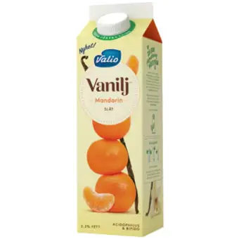 Valio Vaniljyoghurt Mandarin 1000g