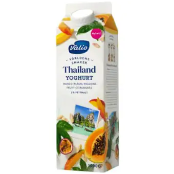 Valio Yoghurt Världens smaker Thailand 2% 1kg