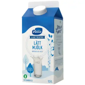 Valio Lättmjölk 0,5% Laktosfri 1,5l