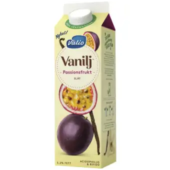 Valio Vaniljyoghurt Passionsfrukt 1000g