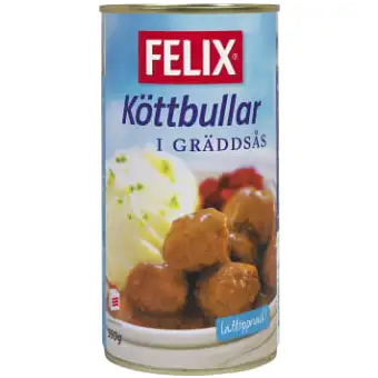 Felix Köttbullar i gräddsås
