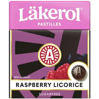 Läkerol Raspberry Licorice 25g