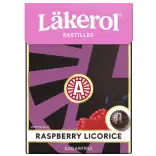 Läkerol Halstabletter Raspberry Licorice Sockerfri 75g