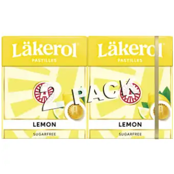 Läkerol Classic Lemon sockerfri 2p 50g