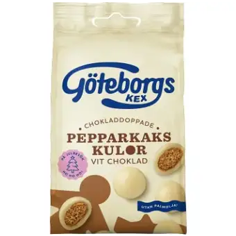 Göteborgs Pepparkakskulor Vit Choklad 120g