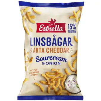 Estrella Linsbågar Sourcream and onion