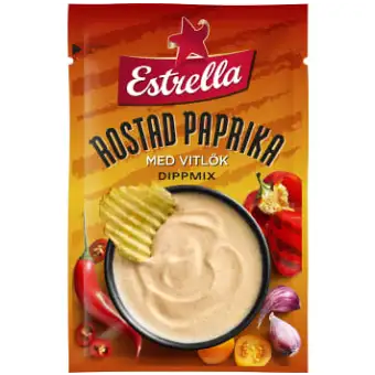 Estrella Dippmix rostad paprika & vitlök 24g