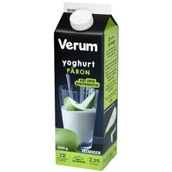 VERUM Yoghurt Päron Laktosfri 2,2% 1000g