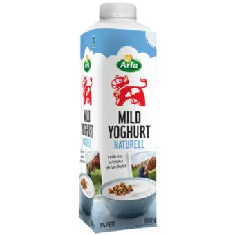 Arla Ko Mild yoghurt Naturell 3% 1000g