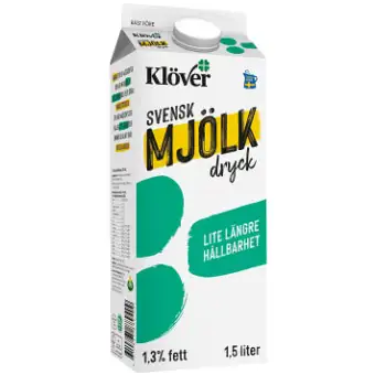 Klöver Mjölkdryck 1,3% 1,5l
