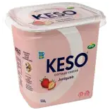 Keso Cottage Cheese Jordgubb 2,9% 500g