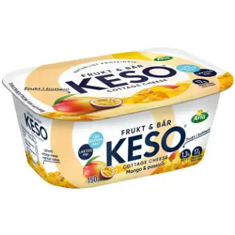 Keso Cottage Cheese Frukt & Bär mango passion 1,3% 500g