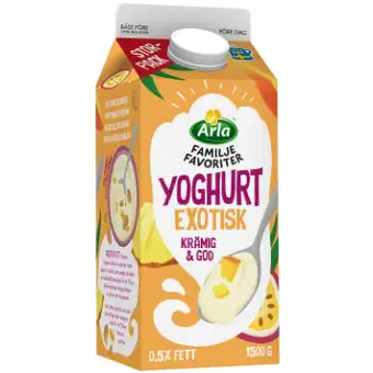 Arla Fruktyoghurt Exotisk Familjefavoriter 1500g