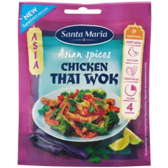 SANTA MARIA Kryddmix Chicken Thai Wok påse 30g