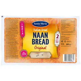 SANTA MARIA Bröd Naan Bread Original 260g
