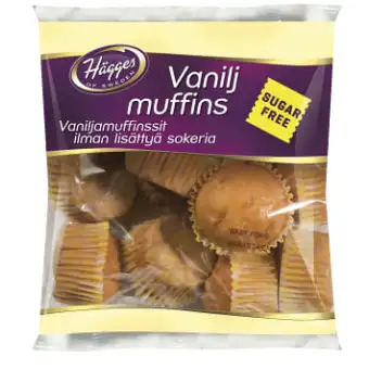 Hägges Vaniljmuffins Sockerfri 200g