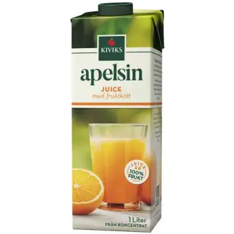 Kiviks Musteri Apelsinjuice med fruktkött 1l