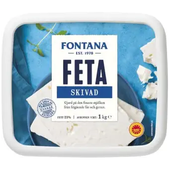 Fontana Fetaost Skivad
