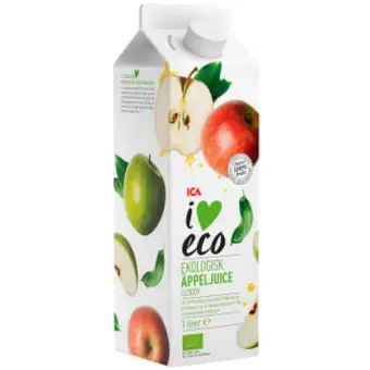 ICA I LOVE ECO Äppeljuice Ekologisk 1L