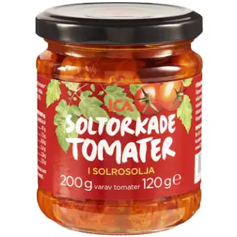 ICA Soltorkade tomater i solrosolja 200g