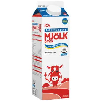 ICA Mjölkdryck Laktosfri 3% 1l
