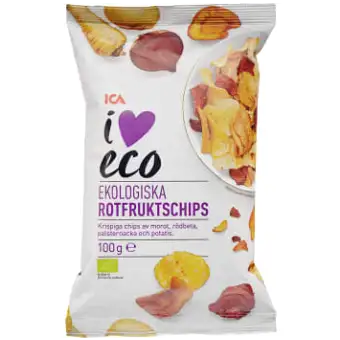 ICA I love eco Rotfruktchips
