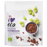 ICA I love eco Sultanrussin Ekologisk 250 g