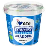ICA I LOVE ECO Gräddfil 12% Laktosfri 300ml