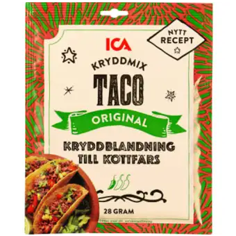 Ica Kryddmix Taco mild 28g
