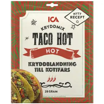 ICA Taco kryddmix hot
