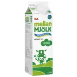 ICA Mellanmjölk Lång hållbarhet 1,5% 1l