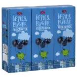 ICA Fruktdryck Äpple & Blåbär 3-p 60cl