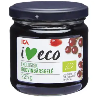 ICA I love eco Eko rödvinbärsgelé