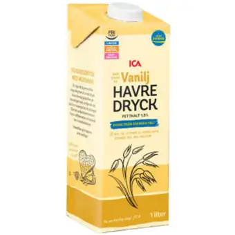 ICA Havredryck vanilj 1L