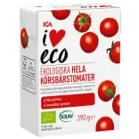 ICA I love eco Körsbärstomater Hela Ekologiska 390g KRAV