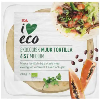 ICA I love eco Tortillabröd