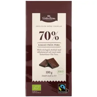 ICA Selection Mörk choklad 70% ICA Selection