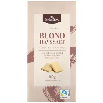 ICA Selection Choklad Blond Havssalt 100g