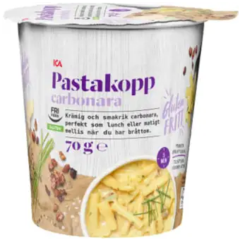 Ica Pastakopp Carbonara Glutenfri 70g